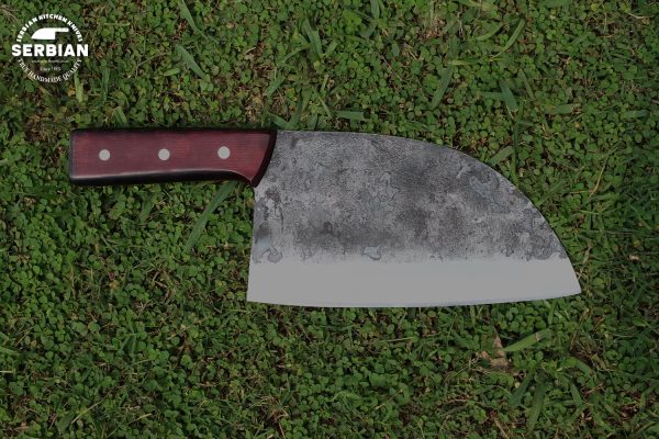 Handmade Carbon Steel Chef Knife with Micarta Handle