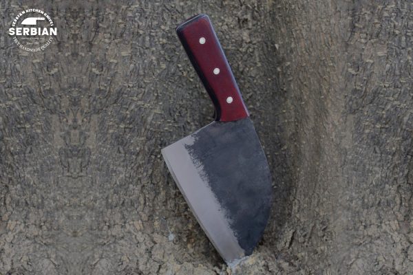Handmade Carbon Steel Chef Knife with Micarta Handle