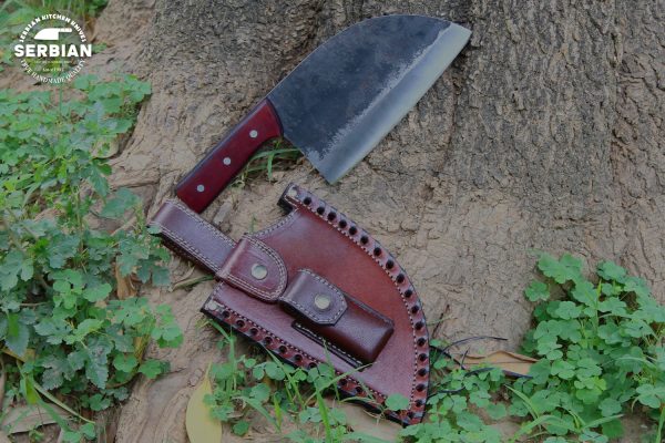 Handmade Carbon Steel Chef Knife with Micarta Handle