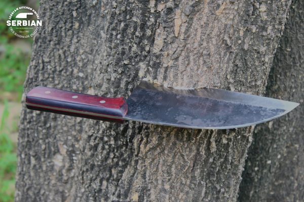 Handmade Carbon Steel Chef Knife with Micarta Handle