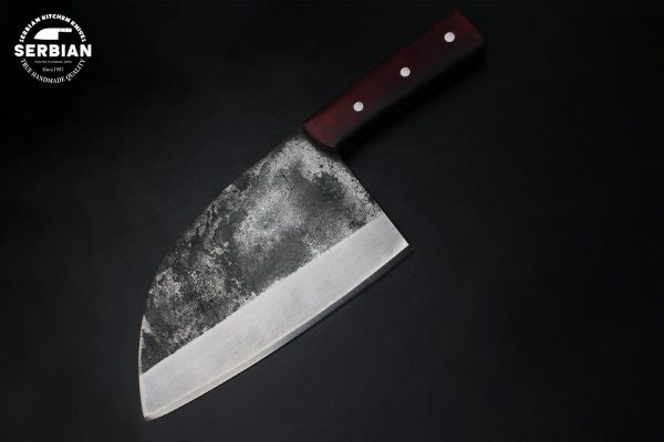 Handmade Carbon Steel Chef Knife with Micarta Handle