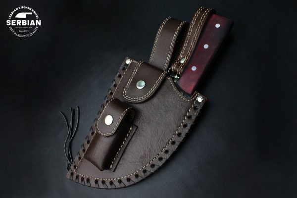 Handmade Carbon Steel Chef Knife with Micarta Handle