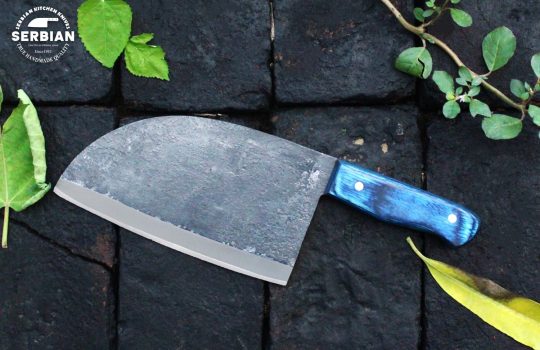 Best Serbian chef knife | Almazan Serbian knife | Damascus Serbian knife.