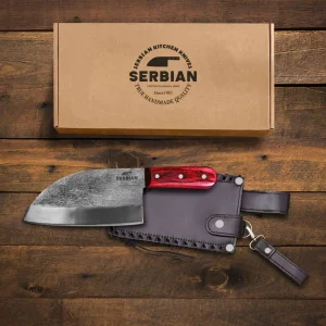 forged Serbian chef knife