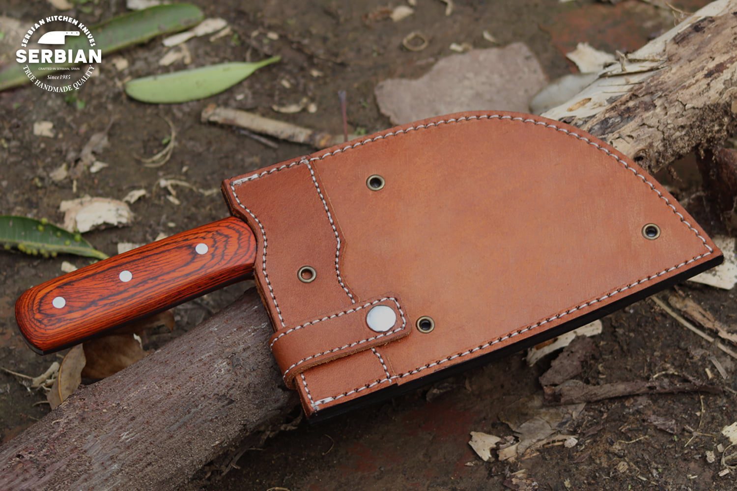 Custom Handmade Carbon Steel Diamondedged blade Knife by Serbian