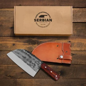 Forged Carbon Steel Cleaver Chef Knife