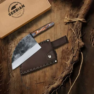 Heavy-Duty Forged Serbian Cleaver Knife